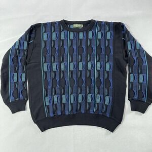 Norm‎ Thompson Sweater Mens Large Geometric 3D Knit Pullover Canada